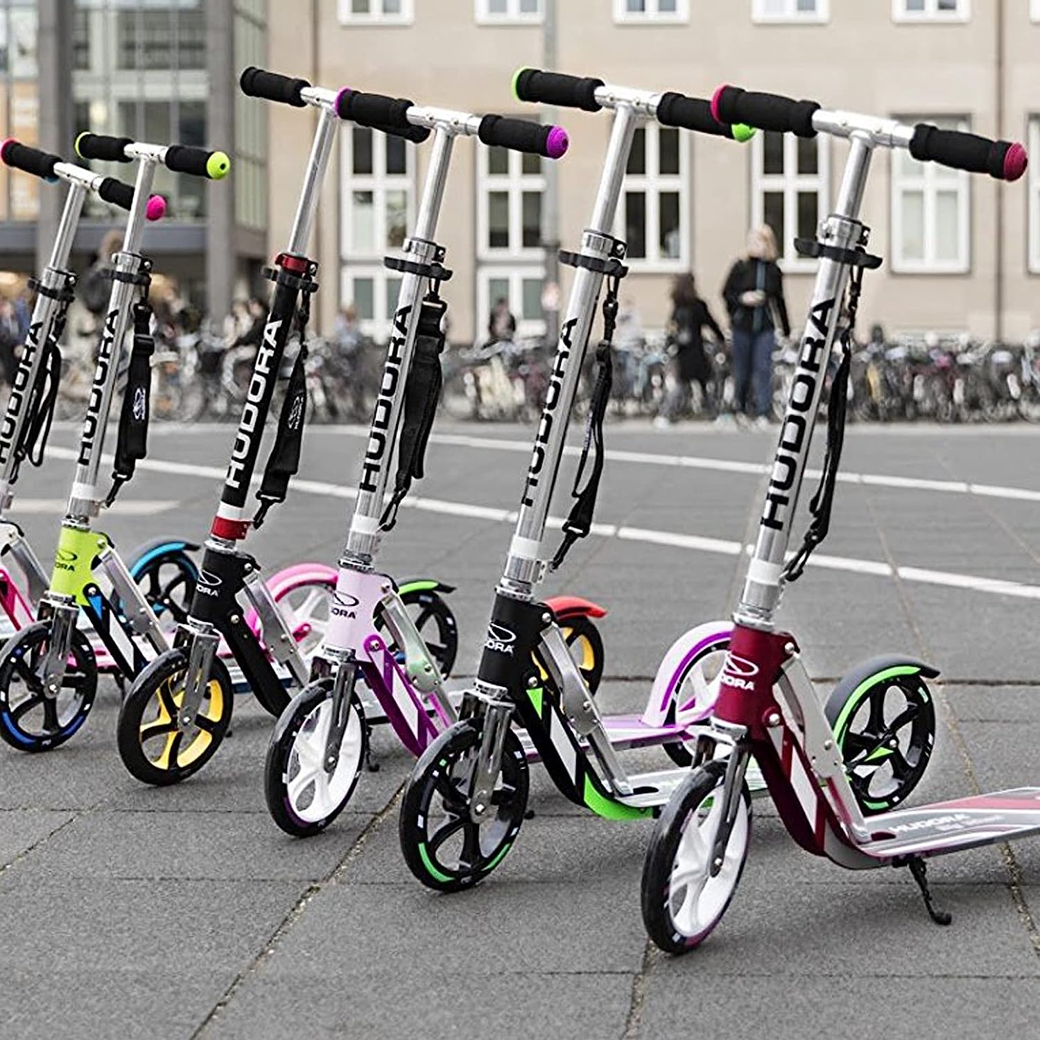 hudora 205 adult folding kick scooter